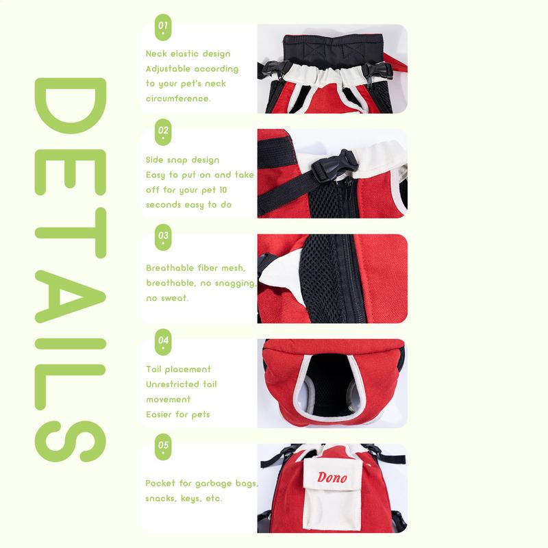 Cat Backpack Carrier Lightweight Carrier Backpack With Legs Out Portable Puppy Accessories For Small Medium Dogs Small Pet