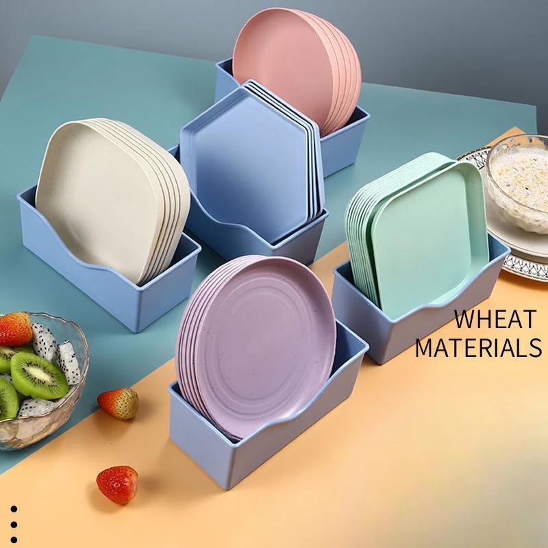 Plastiktablett Koreanischer Cartoon Überglasur Multifunktion Snack Kuchenplatte Spuckknochenschale Kleiner Teller Heimküchenzubehör