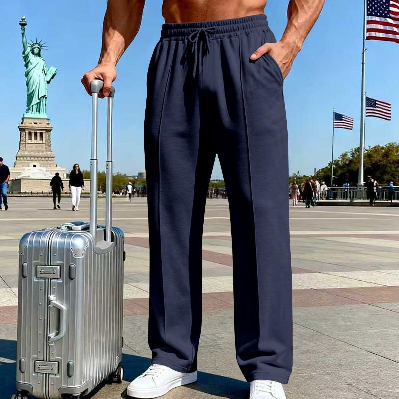 Mens Casual Sports Pants With Noniron Fabric For Daily Wear And Active Lifestyle