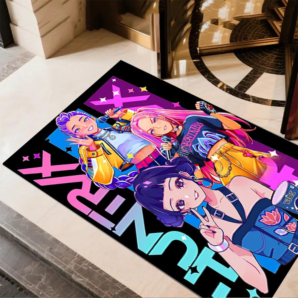 Huntress Power Squad Floor Mat Suitable for Living Rooms Bedrooms Hallway Game Room Anti-slip Rug Decorate Offices Gift for Festivals