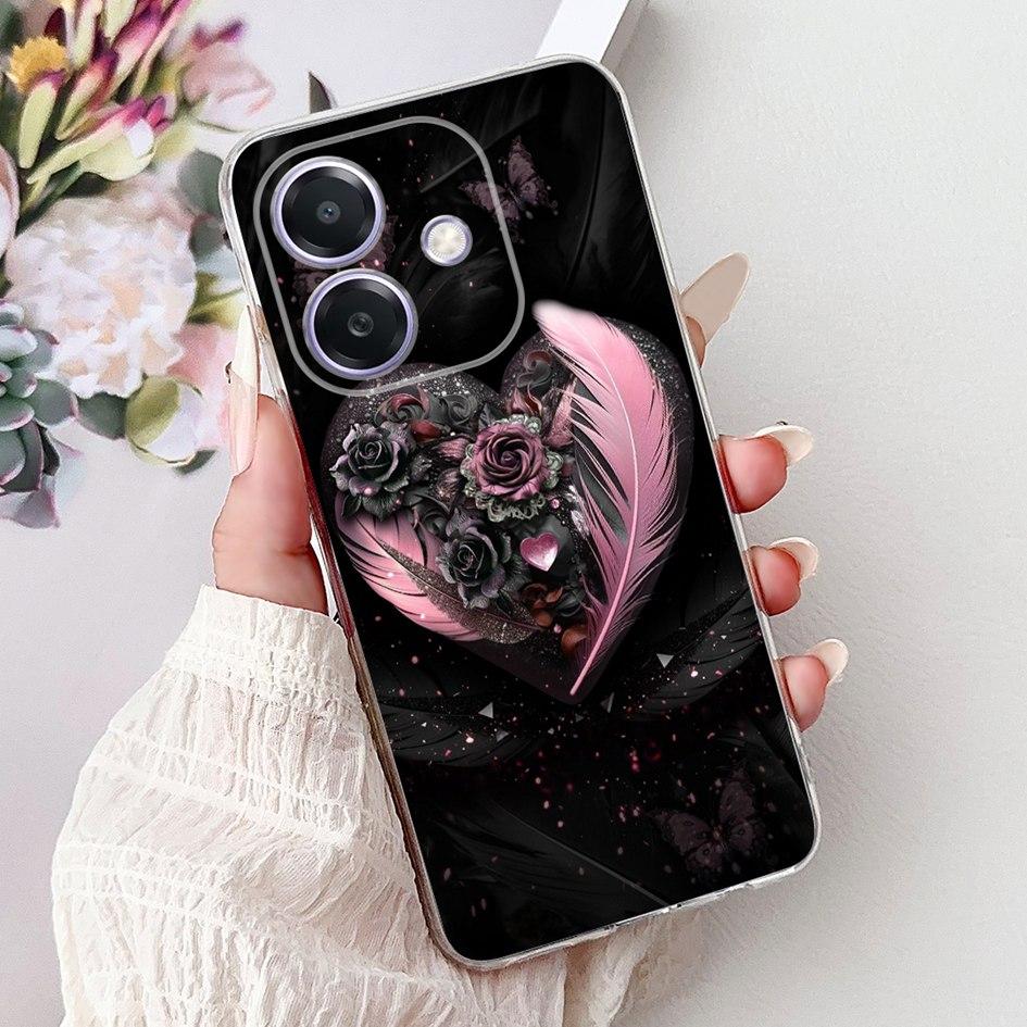 For Oppo A3x Case OPPO A3 Phone Cases CPH2681 CPH2641 CPH2669 A40 A40M Fundas Popular Butterfly Cover Soft Clear Silicone Bumper