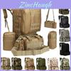 Bolsa Esportiva Tática Militar Outdoor de Grande Capacidade 65l Com Multibolsos e Alças de Ombro Acolchoadas Respiráveis