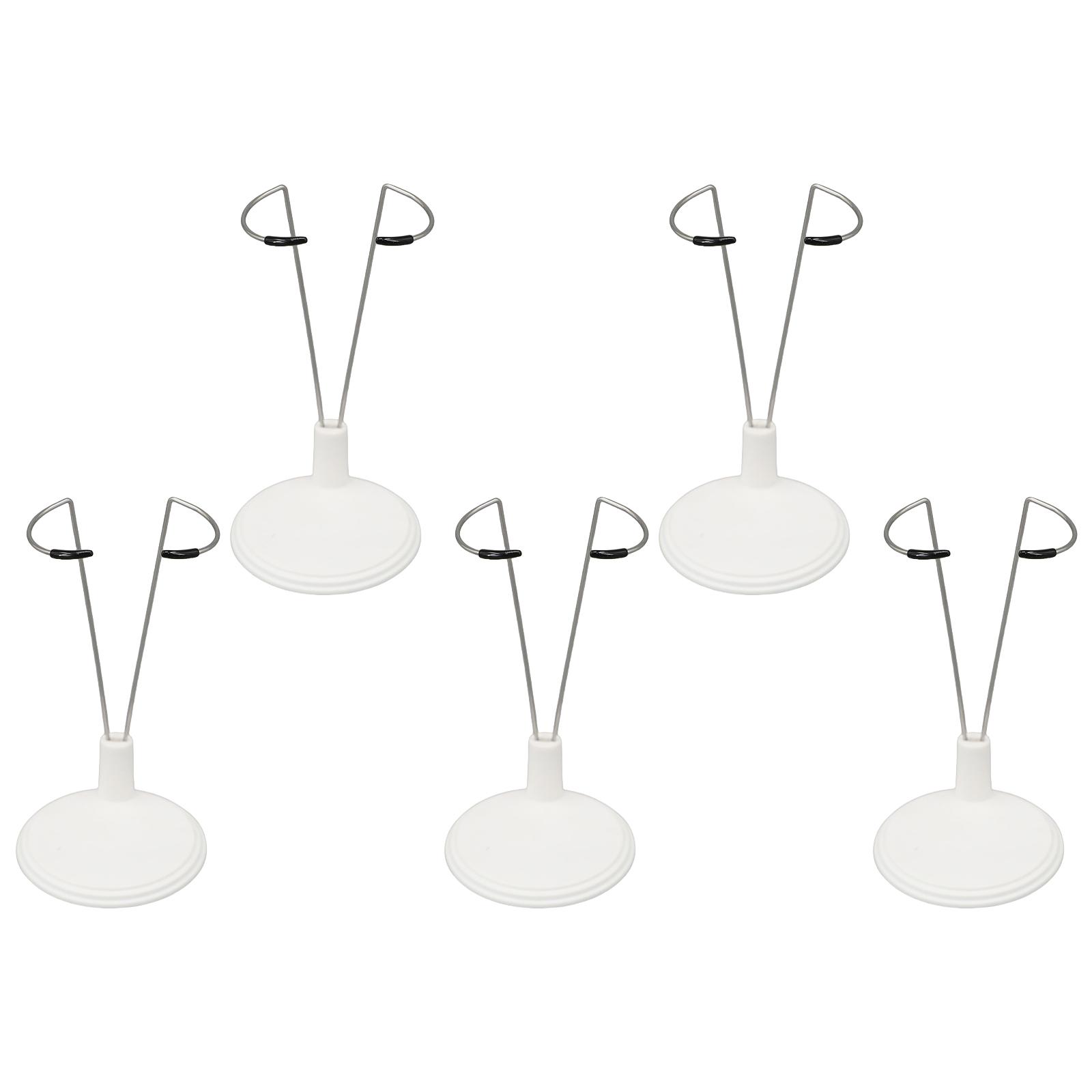 

5 шт. Регулируемые подставки для кукол, креативные держатели для плюшевых кукол, для демонстрации экшн-фигурок и кукол от 6 до 8 дюймов, для организации белый