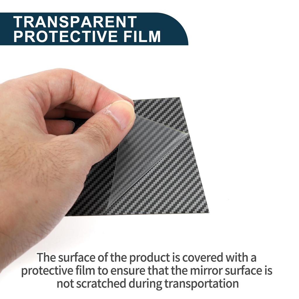 TUCKBOLD Door Pillar Window Trim Anti-Scratch Stickers for Honda Civic 2022-2024, Door Outer Exterior Covers, Carbon Fiber Pattern Black, 6 Pieces