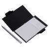 Leichtes Metall Taschenkartenalbum Aluminium mit Stift und nachfüllbarem Papier Mini-Notizbuch Tragbares Reise-Notizbuch mit Stifthalter