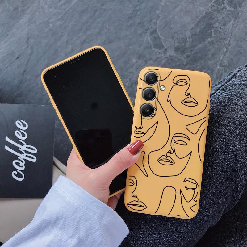 

Чохол Fashion Line Soft Silicon Case для Xiaomi Redmi Note 13 Pro 13C Poco M6 Pro Samsung A35 A55 A34 Huawei Honor Realme Camera Protective Shockproof Cover Realme 12 Pro+ 5G