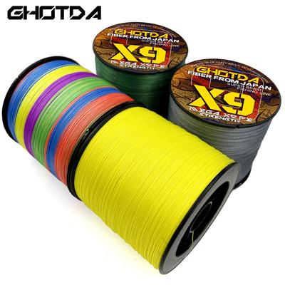 100M PE Angelschnur 9 Stränge Geflochtenes Multifilament Starker Karpfenköder Angeldraht 20-100LB