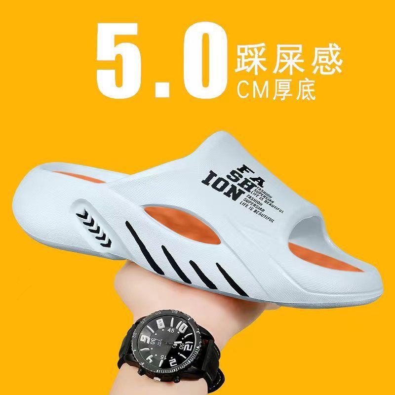 

Модные мужские массажные тапочки для дома, пляжные повседневные сандалии, полые, мягкие, подошва, удобные шлепанцы, мужские шлепанцы Pantuflas Chanclas De Hombre45 44-45