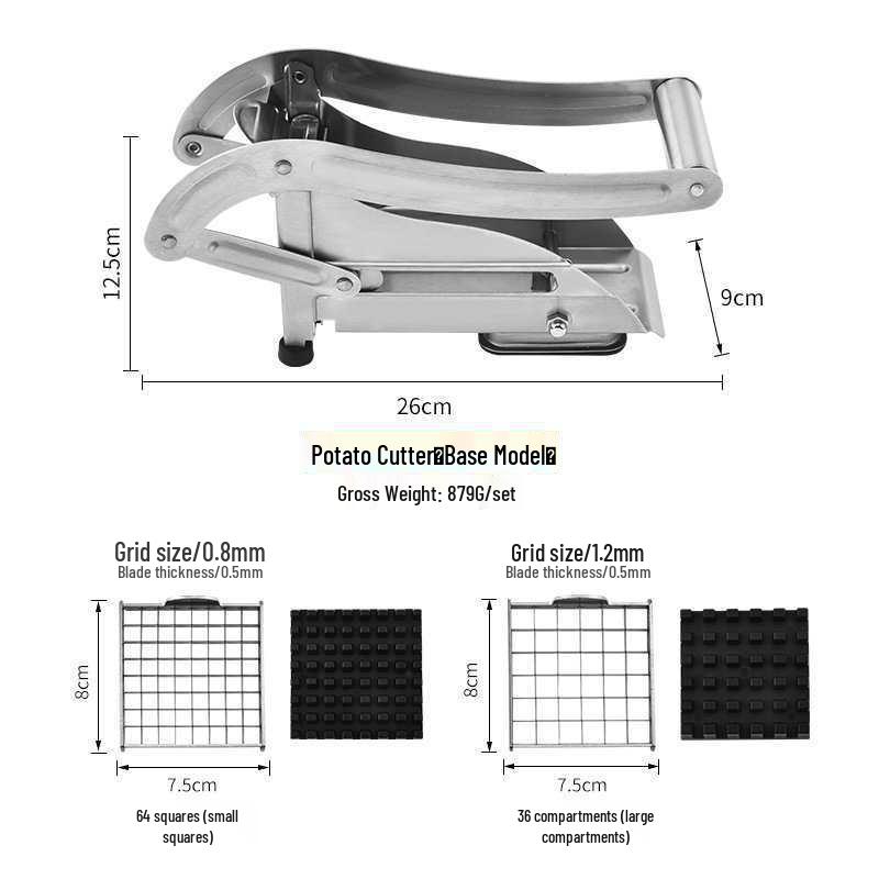 Stainless Steel Multi-functional Potato & Vegetable Slicer Cutter