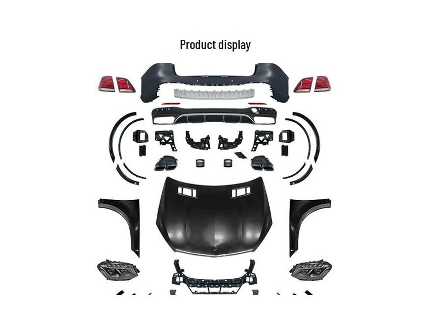 Mercedes LM166 to GLE Kit, GLE to AMG Front/Rear Bumper Upgrade Parts.