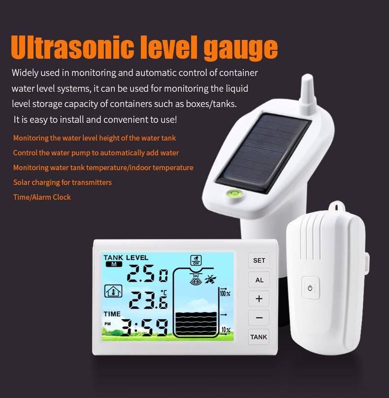 Ultrasonic   Sensor Ultrasonic Water   Liquid Depth   Meter Sensor Liquid   Sensor with Temperature Display Water   Gauge Automatic