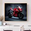 5d DIY Diamant Malerei Kreuzstich rotes Motorrad Diamant Stickerei Mosaik voller Runde Bohrer Home Decor Handwerk