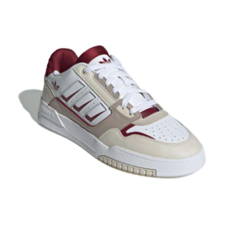 Adidas Originals Drop Step 2.0 Low Comfortable Versatile Simple Low-Top Skate Shoes Unisex Sneakers White Gray Red IG4335