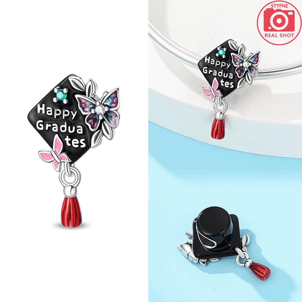 Exquisite Pendants Woman New Graduation Season Bear Owl Copper Original Beads Fit Bracelet Jewelry Making Diy Fine Gift