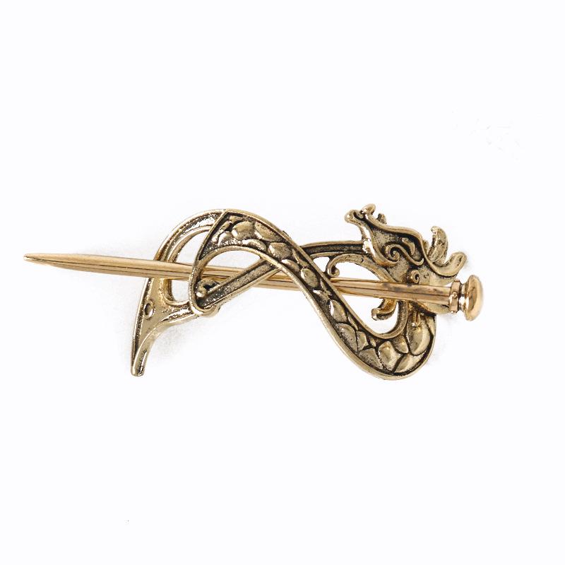European & American Retro Celtic Knot Hairpin - Metal Crown Updo Clip