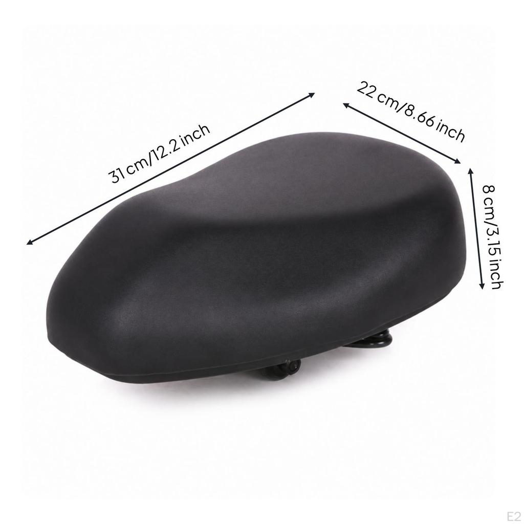 Electric Bike Saddle Shock Absorbing Seat Thickened Latex for Commuters,