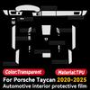 Per PORSCHE Taycan 2025 Console Centrale Interno Auto Cruscotto Strumenti Pellicola Protettiva Adesivo Antigraffio