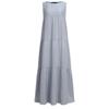 2024 Fashion Summer Women Casual Dress Plus Size Sleeveless Round Neck Long Dresses Women Elegant A Line Loose Dress Female Clothing 24361