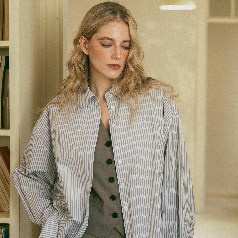 Riat Minimalist Striped Shirt Blue Blue/Free