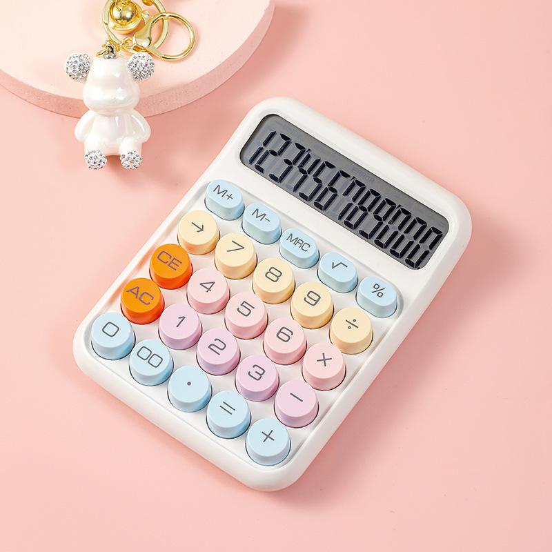 Goddess Style Cute 12-Digit Calculator Computer for Office Use with Flexible Buttons
