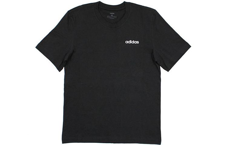 

Adidas T Shirts Men s Black Crew Neck Moderate Straight Fit DU0367 M