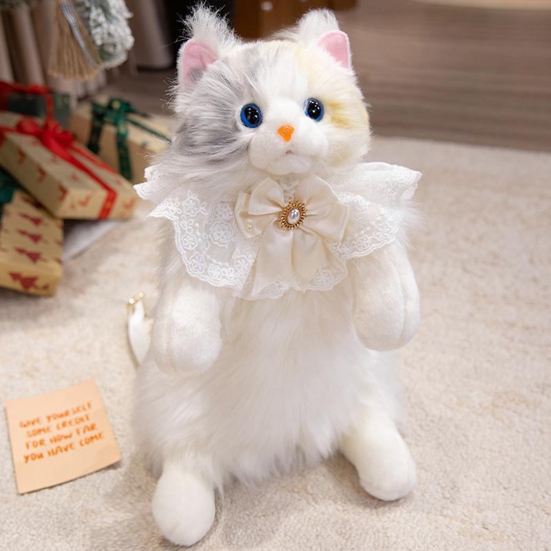 Schnauzer Dog Cat Backpack Super Soft Fashionable Decoration Shoulder Bag Kids Cartoon Animals Dolls Christmas Halloween Gift