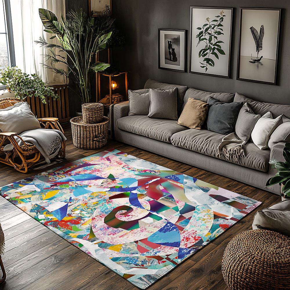 Washable Doormat Indoor Outdoor Entrance Rugs Non Slip Floor Mats Home Decor Modern Abstract Art Area Rugs Welcome Mats Stylish 50x80cm