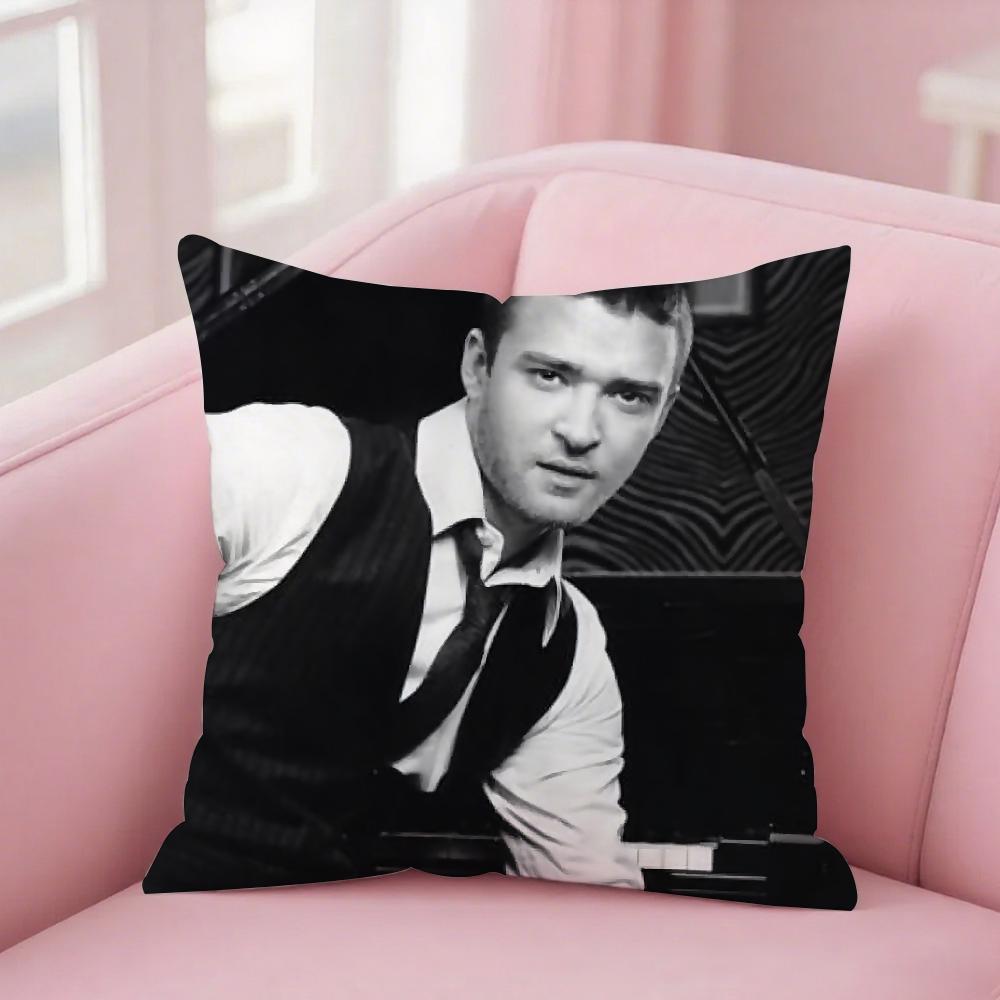 Singer Justin Timberlake Everything I Thought It Was Pillow Case Square Double-Sided Printing Short Plush Sofa Cushion Cover