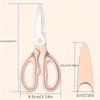 1PC Stainless Steel Chicken Bone Kitchen Household Scissors For Cutting Bones And Meat, Multifunctional Multi-Purpose Labor-Saving Scissors