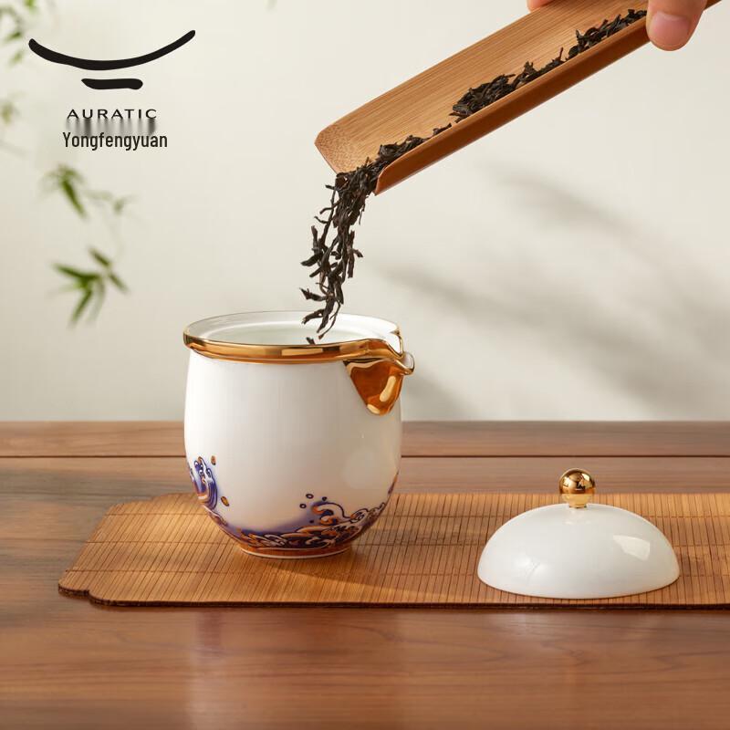 Yongfengyuan Pearl of the Sea 6-Piece Ceramic Portable Travel Tea Set