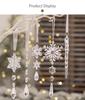 18-Piece Transparent Acrylic Icicle and Snowflake Christmas Ornaments Set