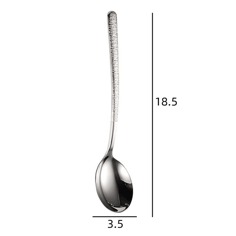 Ins Stainless Steel Korea Soup Spoons Home Kitchen Ladle Capacity Gold Silver Mirror Polished Flatware For Coffee Tableware