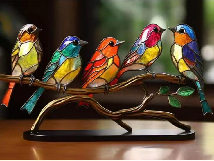 Colorful Bird Ornament for Home & Office - 2023 Collection