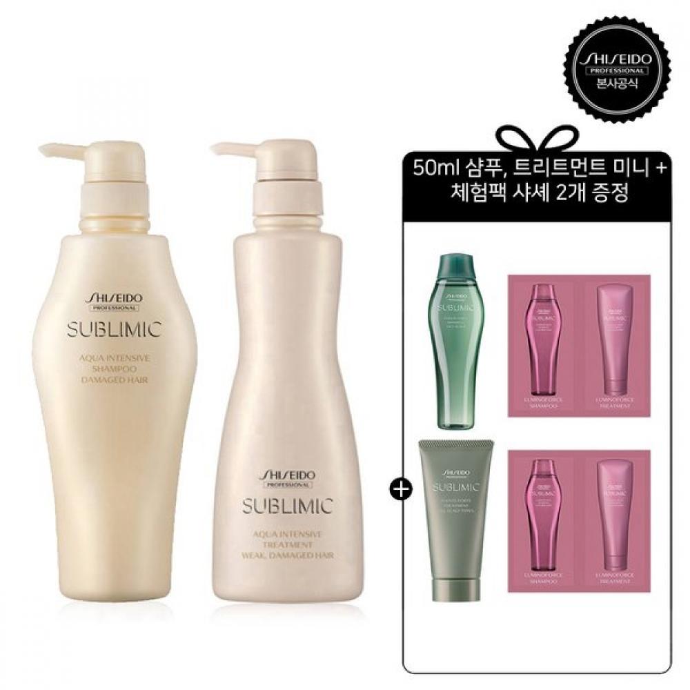 

Shiseido Professional 500ml Aqua Intensive Shampoo+treatment Weak 6 Gift Items Single option