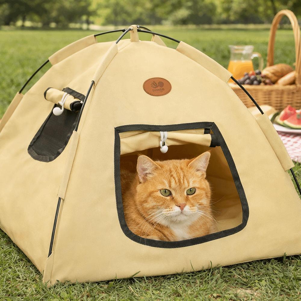 Breathable Pet Nest Tent Folding Cat Sleep House Portable Pet Kennel  Four Seasons