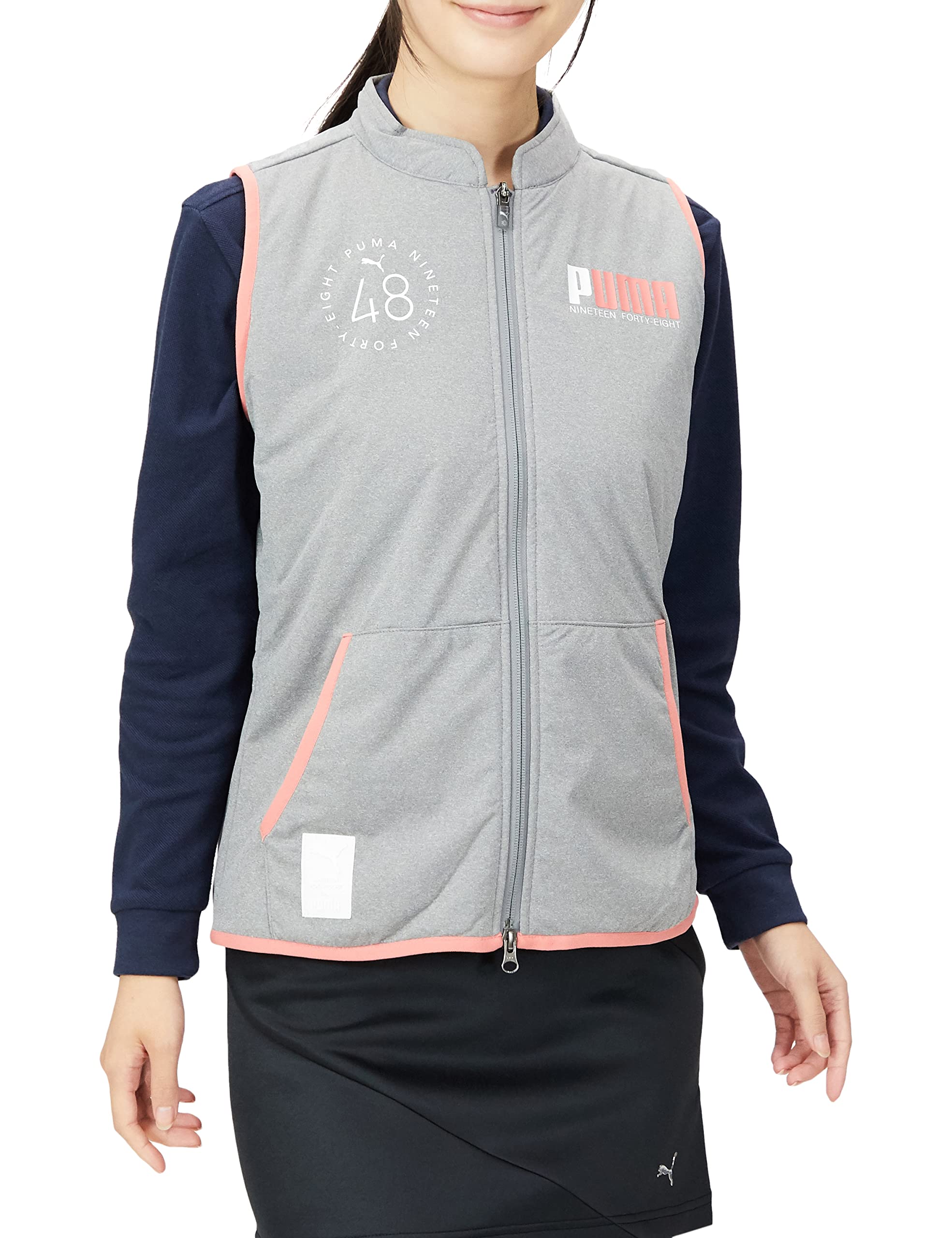 

Outerwear Golf W Hyper Stretch Hassui Inner Pad FZ Vest High Rise Heather M [PUMA] Women s