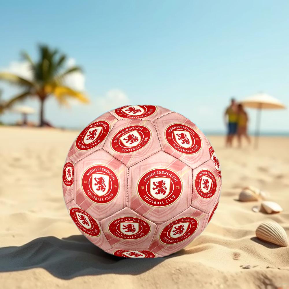 Middlesbrough Size 5 Football High Elastic Soccer Ball For Outdoor Competition Daily Training Play