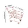 Mini-Einkaufswagen, Supermarkt-Handwagen, kleiner Trolley für Kinder