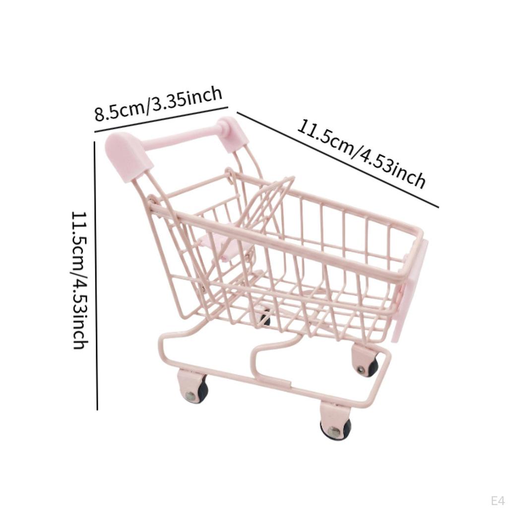 Mini-Einkaufswagen, Supermarkt-Handwagen, kleiner Trolley für Kinder