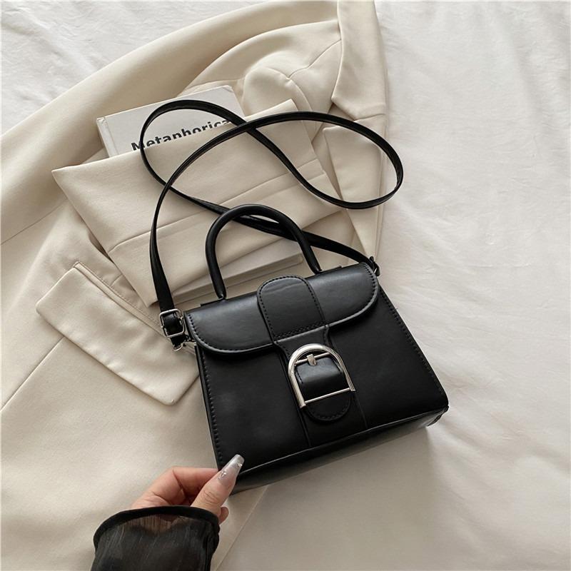 

New retro mirror horseshoe buckle color matching saddle bag women s bag high-end shoulder bag messenger bag handbag bag