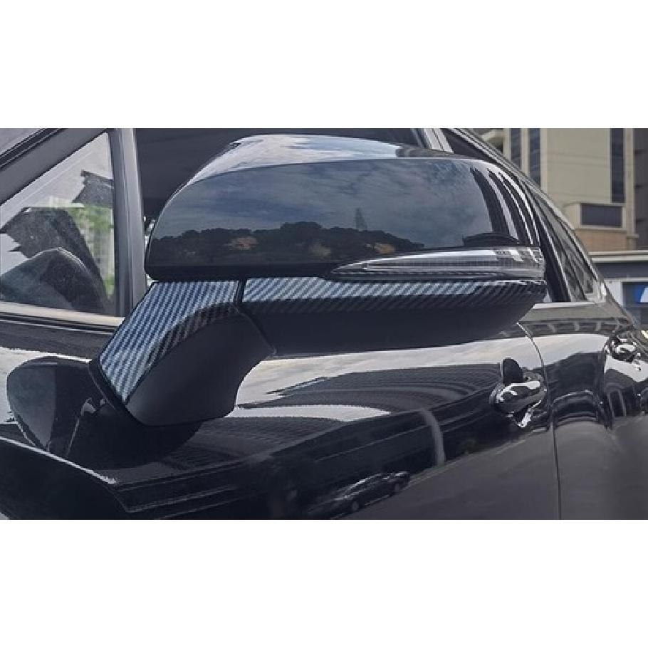 Carbon Fiber ABS Rear View Mirror Strip Trim For Toyota Corolla Cross 2022-2023