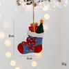 Creative Christmas Cookie Cake Old Man Ice Cream Cone Chef Old Man Donut Gingerbread Man Pendant for Christmas Tree Decoration
