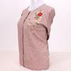 Women's Round Neck Embroidered Knit Cardigan Spring Autumn Rhinestone Loose-Fit Cardigan Sweater
