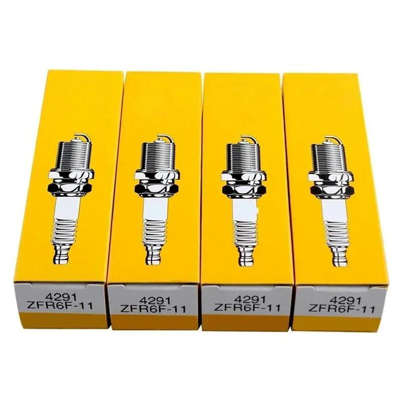 4/6 шт. 4291 ZFR6F-11 Новая свеча зажигания для Honda Civic 2001 2002 2003 2004 2005 ZFR6F11 Высококачественные автомобильные аксессуары 6pcs