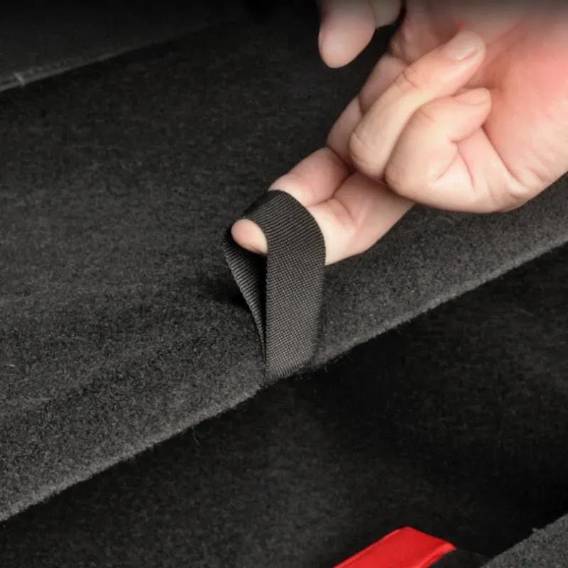 For Tesla Model Y Juniper Rear Trunk Rope DrawString Open Tail Box Cover Handle Pull Rope Organizer Accessories Interior Parts