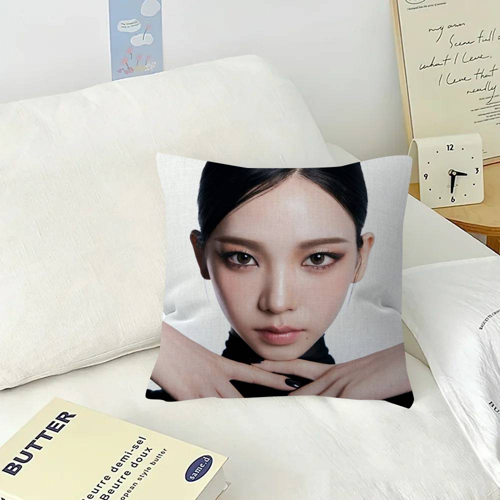 Korean idols KKKARINA Pillow Covers Cartoon Sofa Decorative Home Doublesided Printing Short Plush Cute Cushion Cover