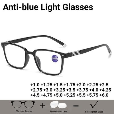 Customised Anti-blue Light High Definition Reading Glasses Prescription Spectacles Stylish Ultra-light Presbyopia Glasses