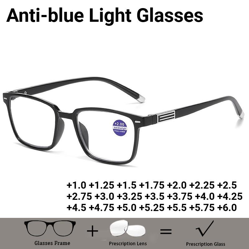 Customised Anti-blue Light High Definition Reading Glasses Prescription Spectacles Stylish Ultra-light Presbyopia Glasses