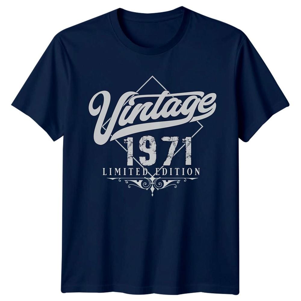 Vintage 1971 Limited Edition Unisexs TShirt 55th Birthday Gift Retro