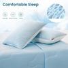 1-5PCS Summer Ice Silk Pillowcase Solid Color Ice Bean Breathable Cooling Pillow Cover for Bedding Machine Washable No Pillow